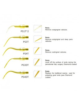 Easyinsmile SRPKG SIRONA PerioScan Dental scaler Tip Scaler Perio Kit Gold PS1T PS3T PS4T PS3ST PS4DT