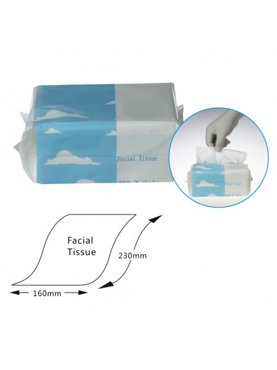 Pañuelos tissue · Caja 100 pañuelos de papel desechables · Marycel
